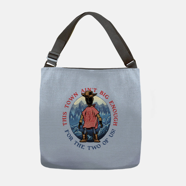 Duel In The Town-None-Adjustable Tote-Bag-glitchygorilla