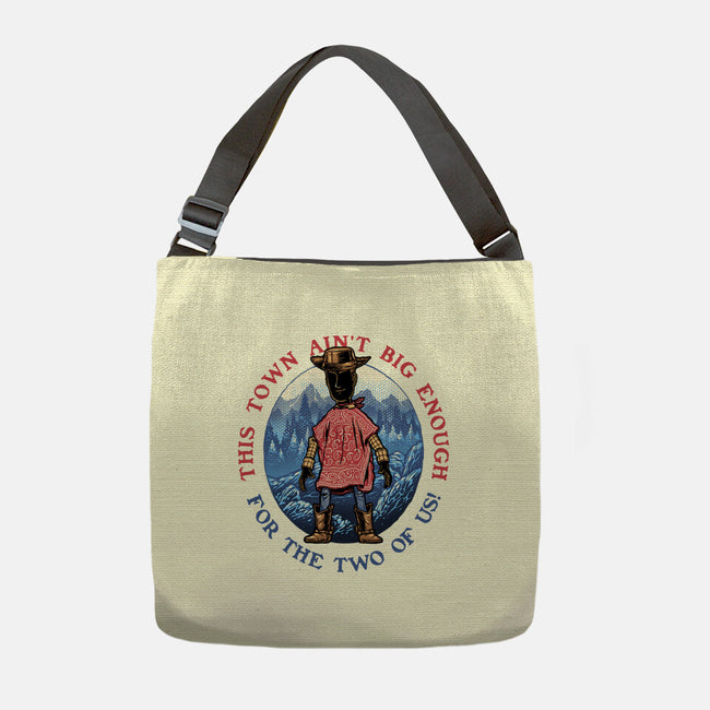 Duel In The Town-None-Adjustable Tote-Bag-glitchygorilla