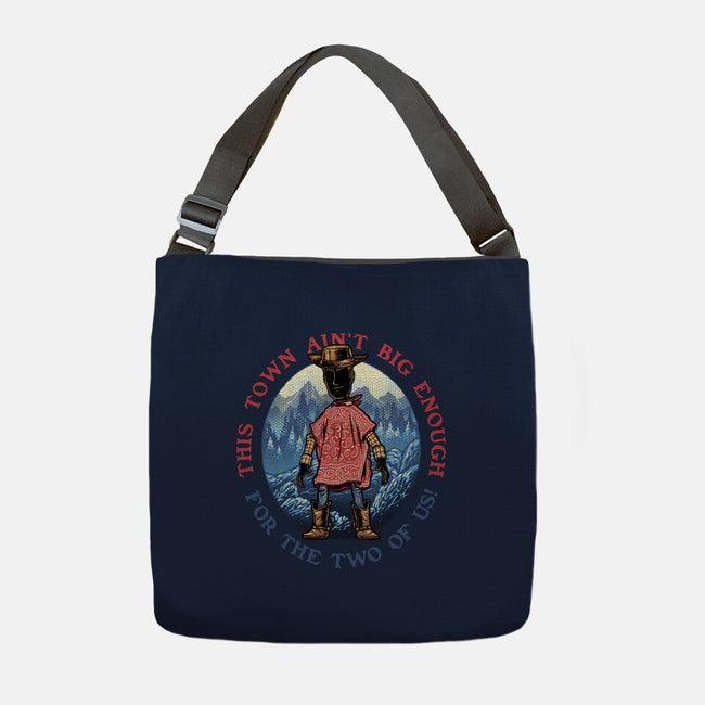 Duel In The Town-None-Adjustable Tote-Bag-glitchygorilla