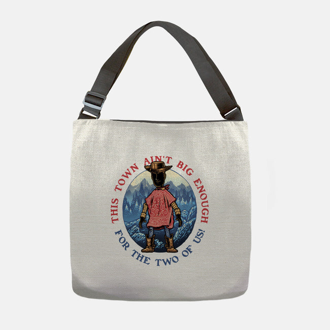 Duel In The Town-None-Adjustable Tote-Bag-glitchygorilla