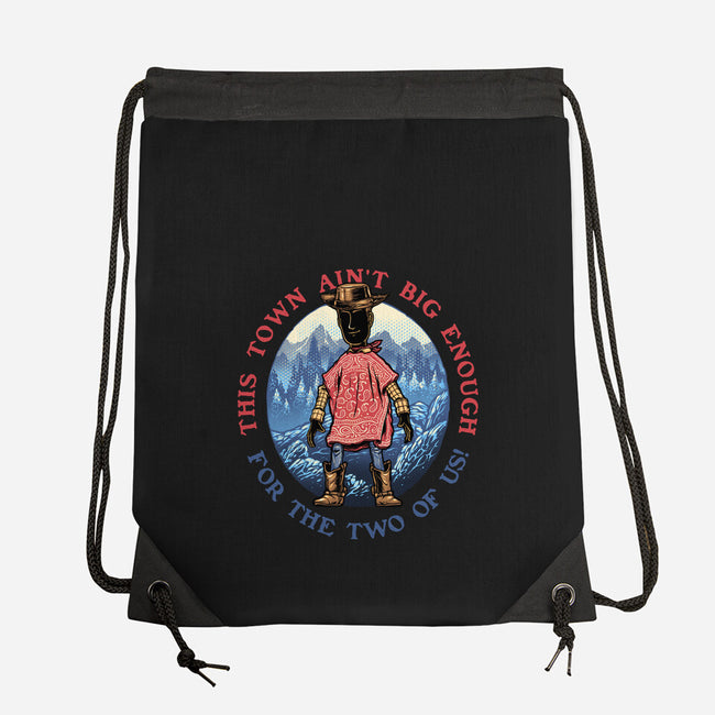 Duel In The Town-None-Drawstring-Bag-glitchygorilla