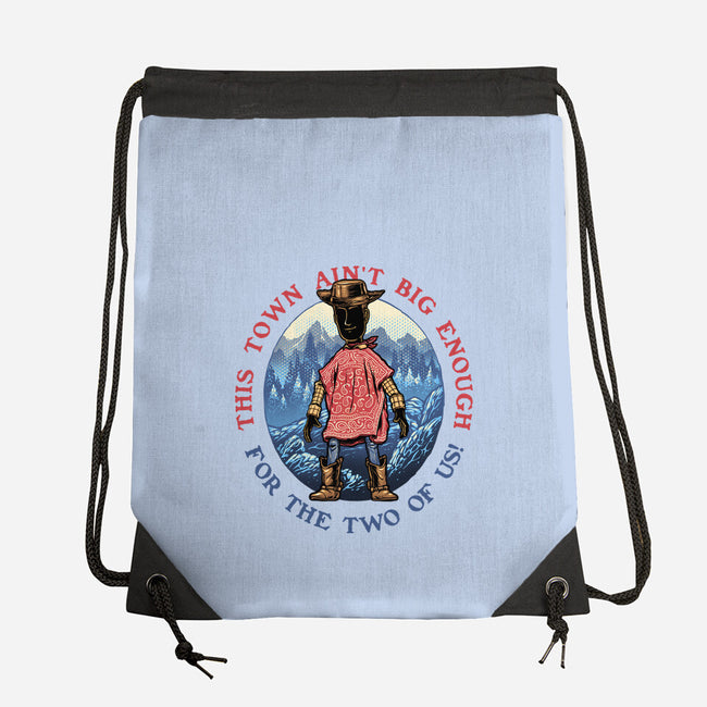 Duel In The Town-None-Drawstring-Bag-glitchygorilla