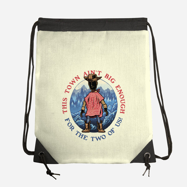 Duel In The Town-None-Drawstring-Bag-glitchygorilla