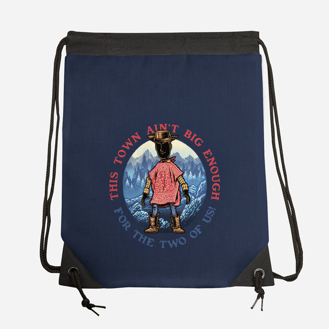 Duel In The Town-None-Drawstring-Bag-glitchygorilla