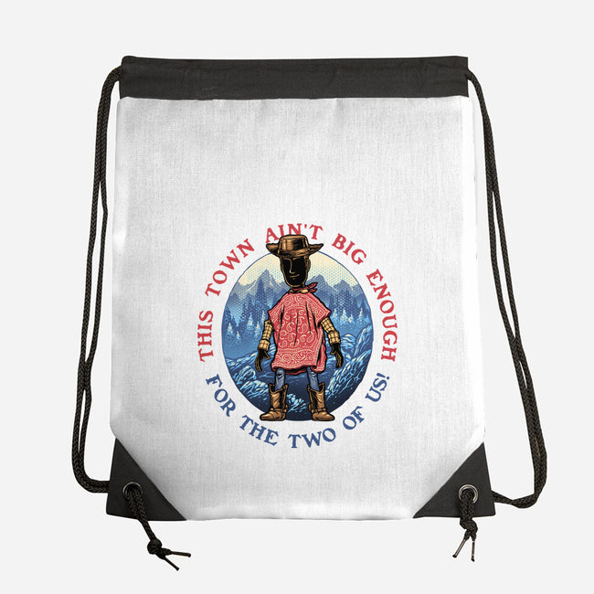Duel In The Town-None-Drawstring-Bag-glitchygorilla