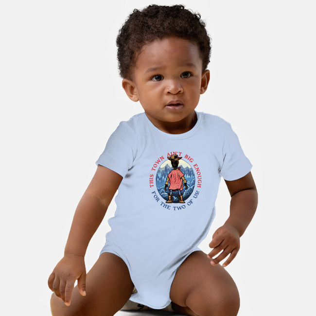 Duel In The Town-Baby-Basic-Onesie-glitchygorilla