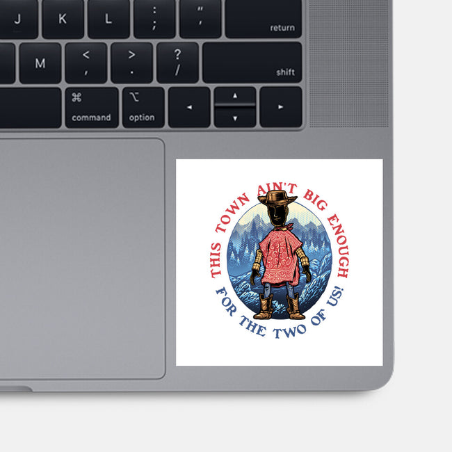 Duel In The Town-None-Glossy-Sticker-glitchygorilla