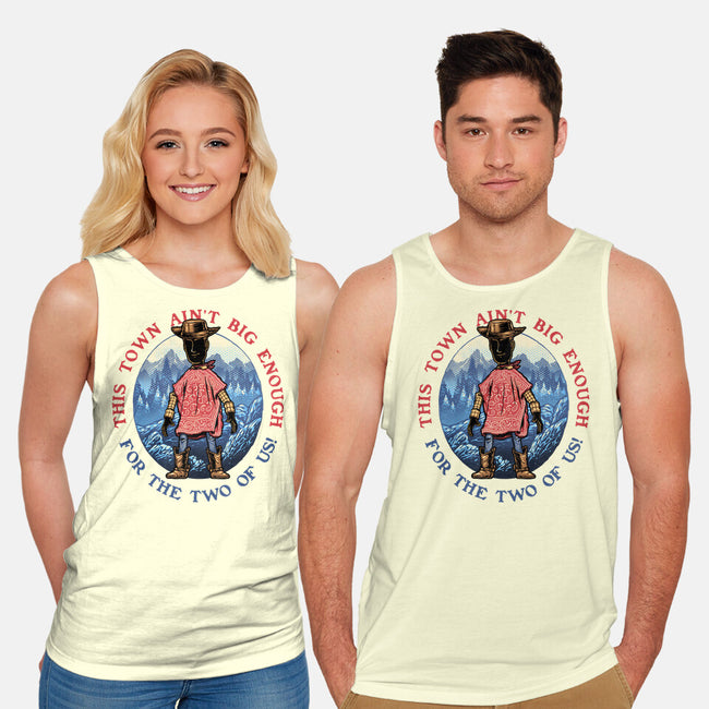 Duel In The Town-Unisex-Basic-Tank-glitchygorilla