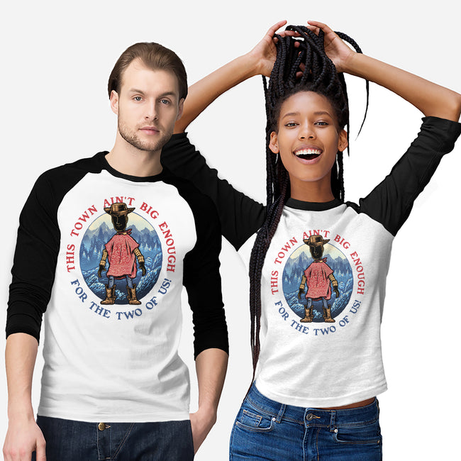 Duel In The Town-Unisex-Baseball-Tee-glitchygorilla