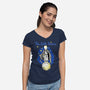 Egg The Little Prince-Womens-V-Neck-Tee-palmstreet