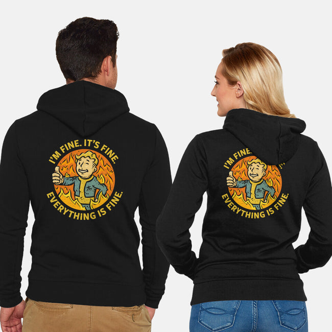 It Is All Fine-Unisex-Zip-Up-Sweatshirt-kg07
