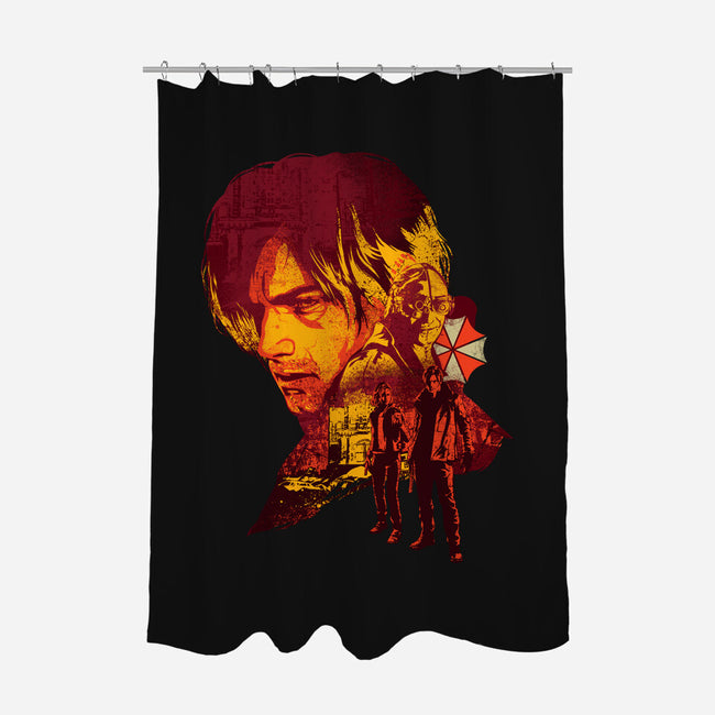 Leon’s Last Requiem-None-Polyester-Shower Curtain-hypertwenty