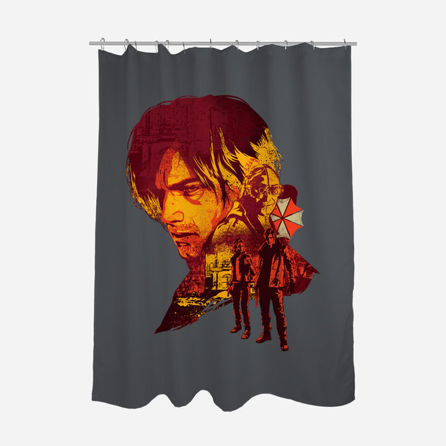 Leon’s Last Requiem-None-Polyester-Shower Curtain-hypertwenty