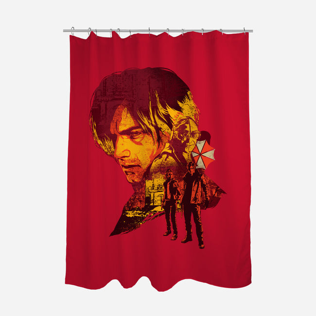 Leon’s Last Requiem-None-Polyester-Shower Curtain-hypertwenty