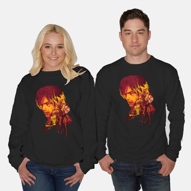 Leon’s Last Requiem-Unisex-Crew Neck-Sweatshirt-hypertwenty