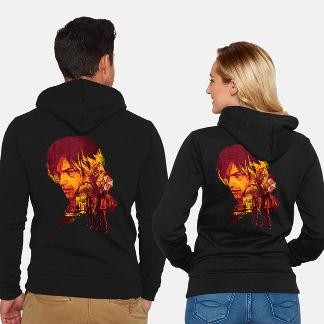 Leon’s Last Requiem-Unisex-Zip-Up-Sweatshirt-hypertwenty