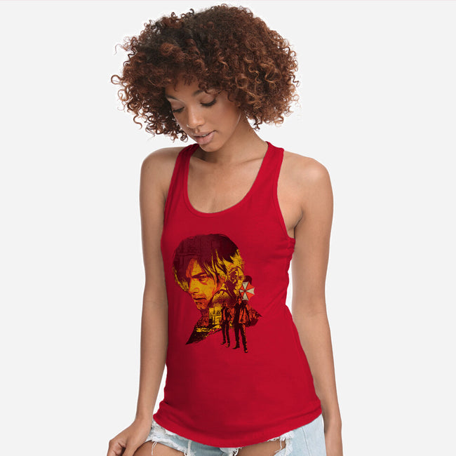 Leon’s Last Requiem-Womens-Racerback-Tank-hypertwenty
