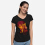 Leon’s Last Requiem-Womens-V-Neck-Tee-hypertwenty