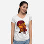 Leon’s Last Requiem-Womens-V-Neck-Tee-hypertwenty