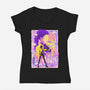 Musha-e Popstar Royalty-Womens-V-Neck-Tee-hypertwenty