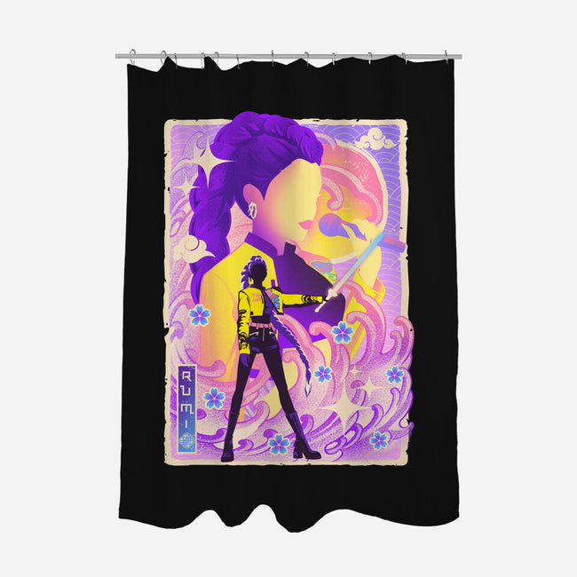 Musha-e Popstar Royalty-None-Polyester-Shower Curtain-hypertwenty
