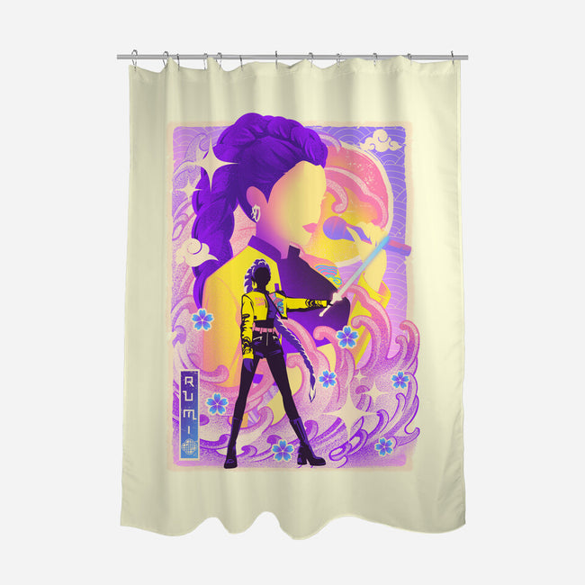 Musha-e Popstar Royalty-None-Polyester-Shower Curtain-hypertwenty