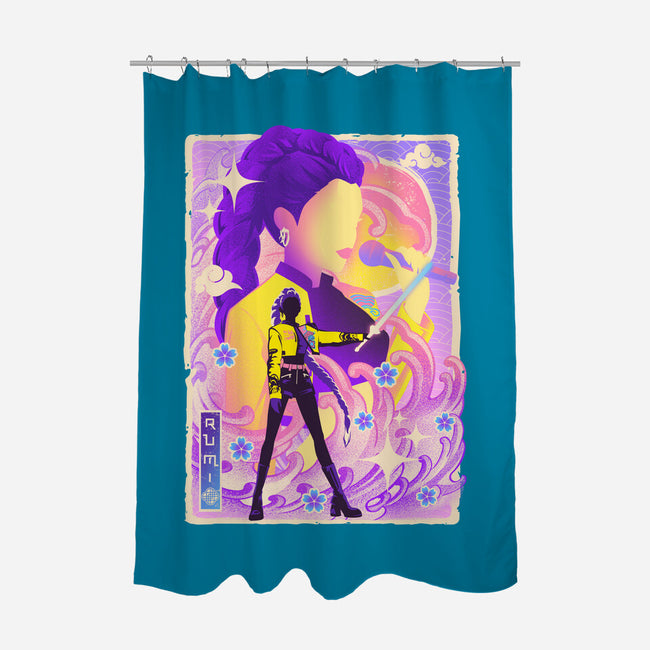 Musha-e Popstar Royalty-None-Polyester-Shower Curtain-hypertwenty