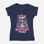Sorry For The Weird Vibes-Womens-V-Neck-Tee-eduely