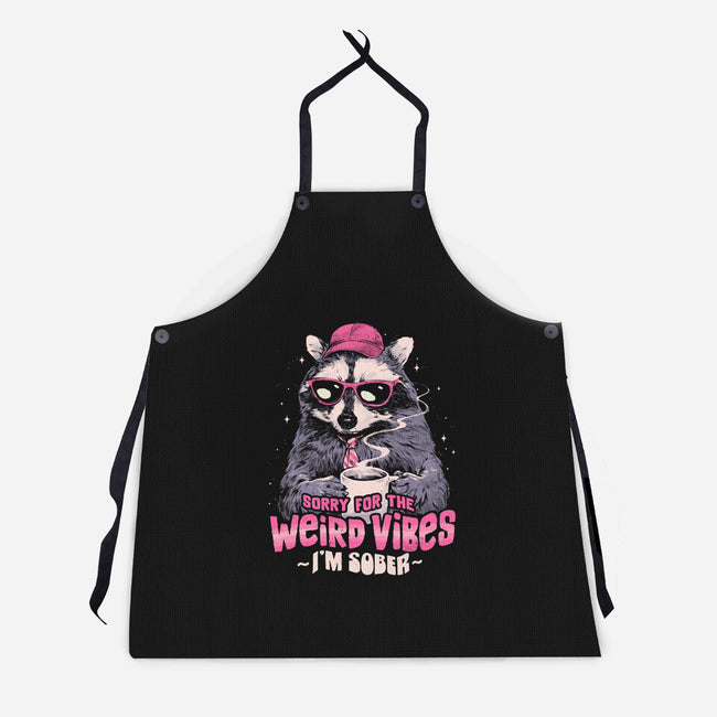 Sorry For The Weird Vibes-Unisex-Kitchen-Apron-eduely