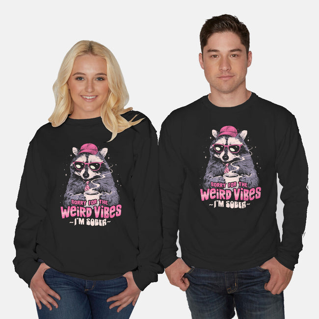 Sorry For The Weird Vibes-Unisex-Crew Neck-Sweatshirt-eduely