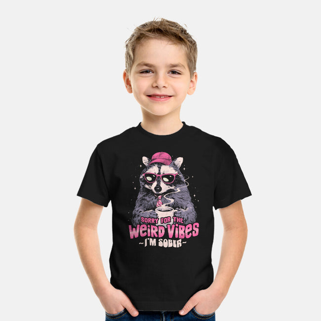 Sorry For The Weird Vibes-Youth-Basic-Tee-eduely