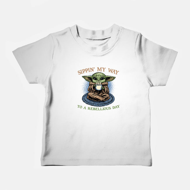 Rebellious Sip-Baby-Basic-Tee-glitchygorilla