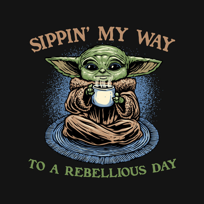 Rebellious Sip-Unisex-Crew Neck-Sweatshirt-glitchygorilla
