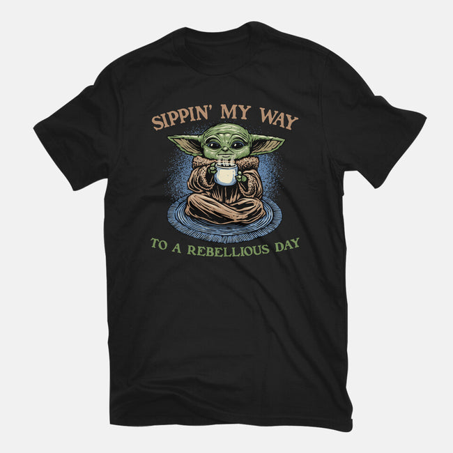 Rebellious Sip-Mens-Basic-Tee-glitchygorilla
