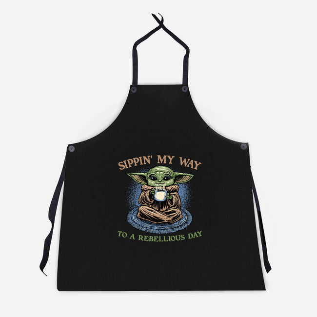 Rebellious Sip-Unisex-Kitchen-Apron-glitchygorilla