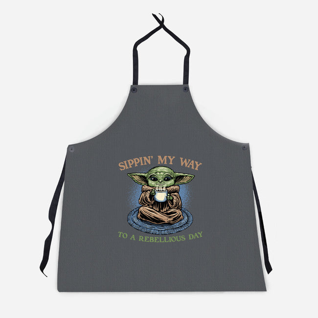 Rebellious Sip-Unisex-Kitchen-Apron-glitchygorilla