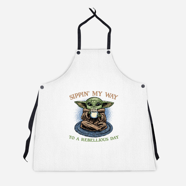 Rebellious Sip-Unisex-Kitchen-Apron-glitchygorilla