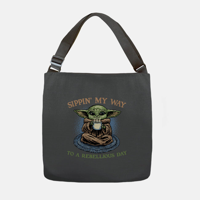Rebellious Sip-None-Adjustable Tote-Bag-glitchygorilla