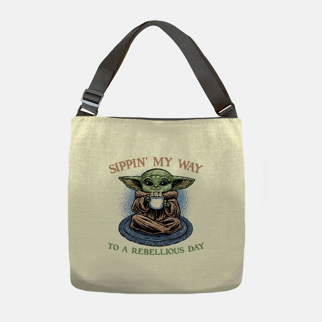Rebellious Sip-None-Adjustable Tote-Bag-glitchygorilla