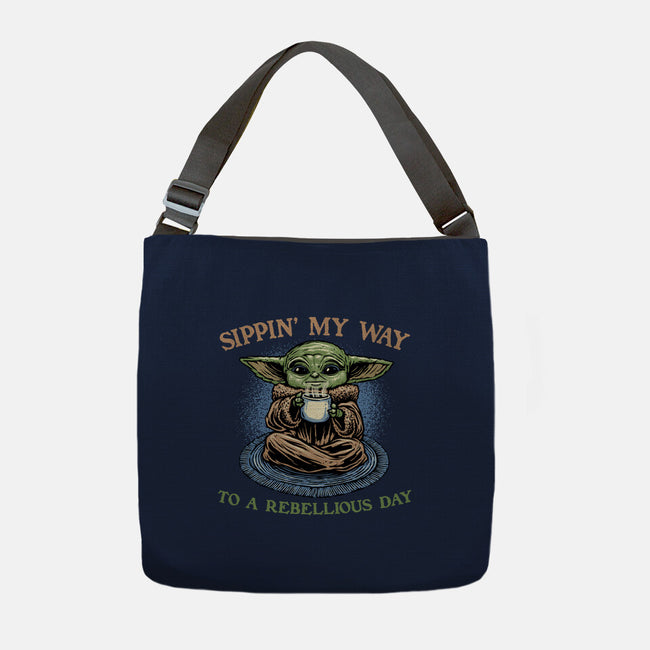 Rebellious Sip-None-Adjustable Tote-Bag-glitchygorilla