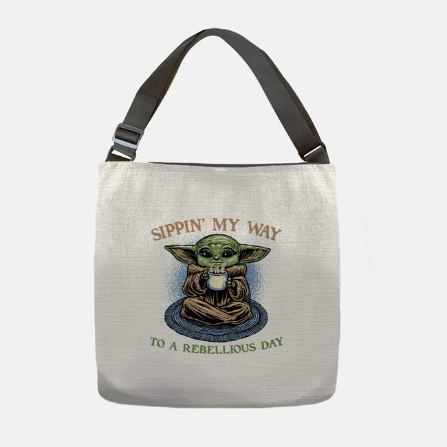 Rebellious Sip-None-Adjustable Tote-Bag-glitchygorilla
