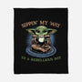 Rebellious Sip-None-Fleece-Blanket-glitchygorilla