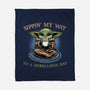 Rebellious Sip-None-Fleece-Blanket-glitchygorilla