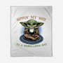 Rebellious Sip-None-Fleece-Blanket-glitchygorilla