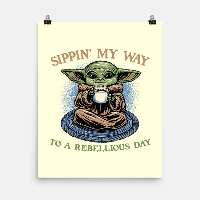 Rebellious Sip-None-Matte-Poster-glitchygorilla