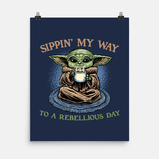 Rebellious Sip-None-Matte-Poster-glitchygorilla