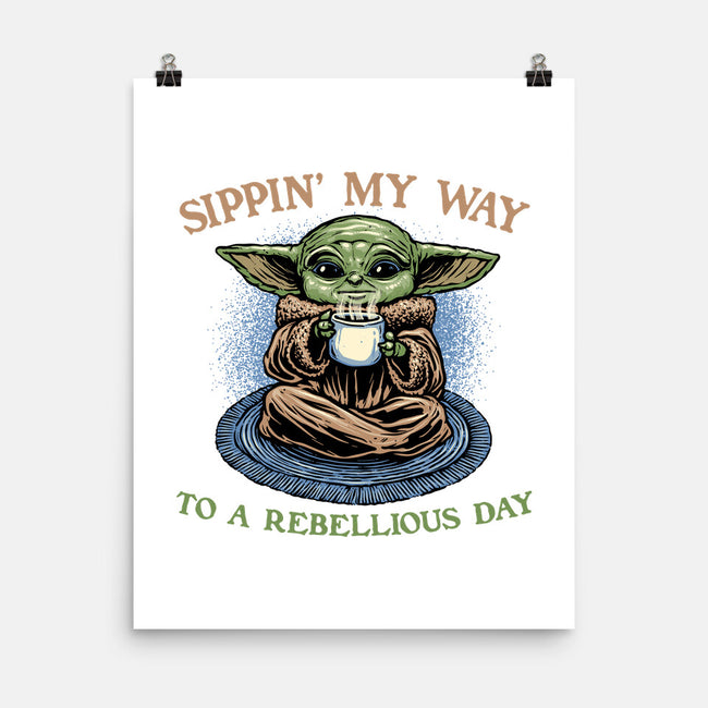 Rebellious Sip-None-Matte-Poster-glitchygorilla