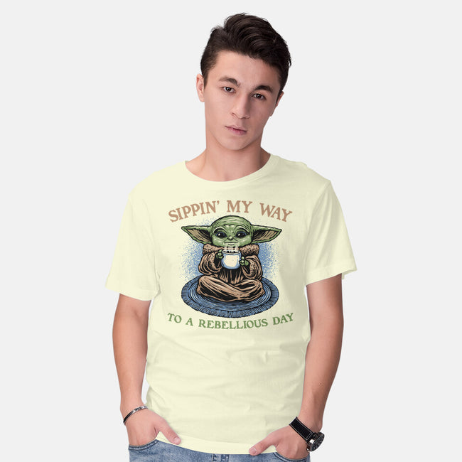Rebellious Sip-Mens-Basic-Tee-glitchygorilla