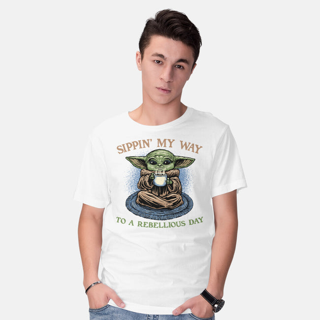 Rebellious Sip-Mens-Basic-Tee-glitchygorilla