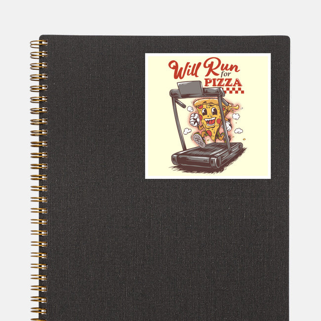 Cardio Pizza-None-Glossy-Sticker-joerawks